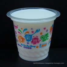 Disposable Mini Plastic Pudding / Sauce / Tasting Cup with Lid